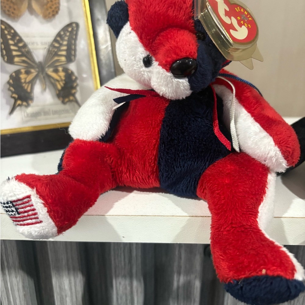Ty Red, White, and Blue Bear Patriot